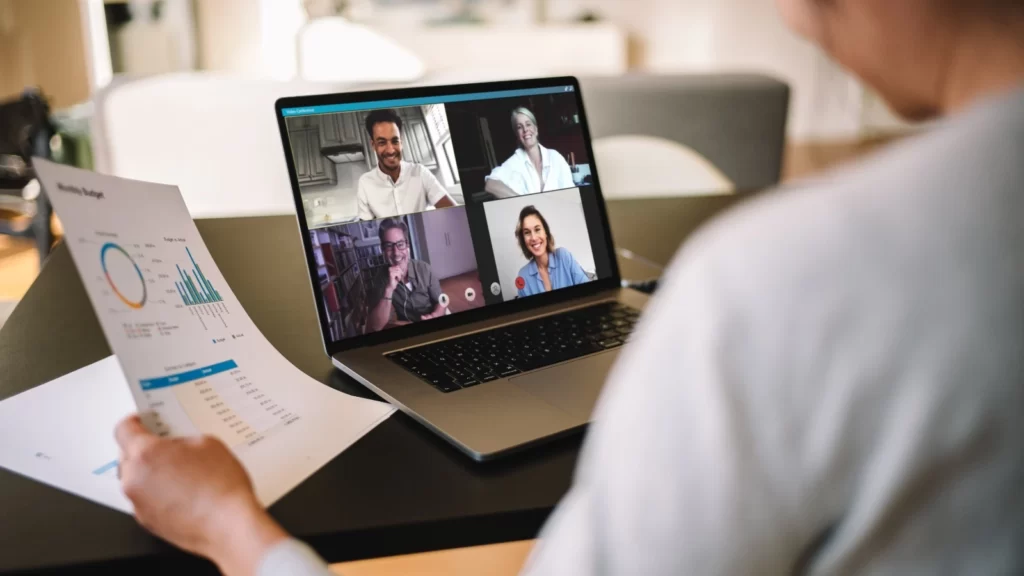 Laptop with video conference